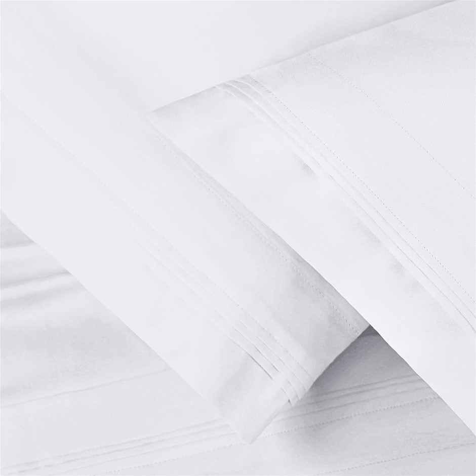 100% Egyptian Cotton 650 Thread Count, King 2-Piece Pillowcase Set, Single