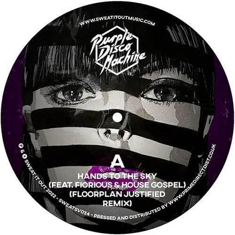 PURPLE DISCO MACHINE "Hands to the Sky / Money Money" Vinyl. NB: Minor Use,