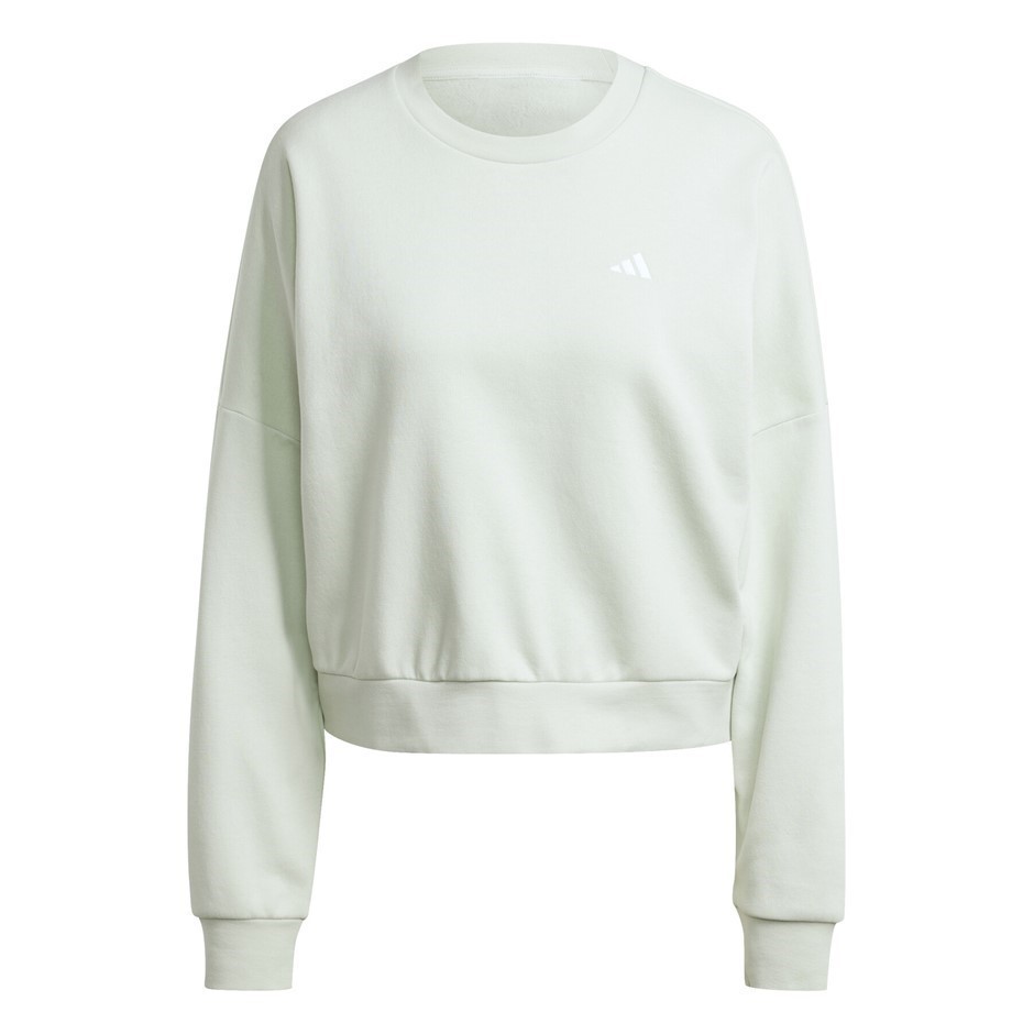 ADIDAS Women's SL FC Sweatshirt, Size AU XL, LinenGreen/White, IX7956. NB: