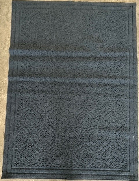RUG & CO Navy Area Rug. NB: Minor use.