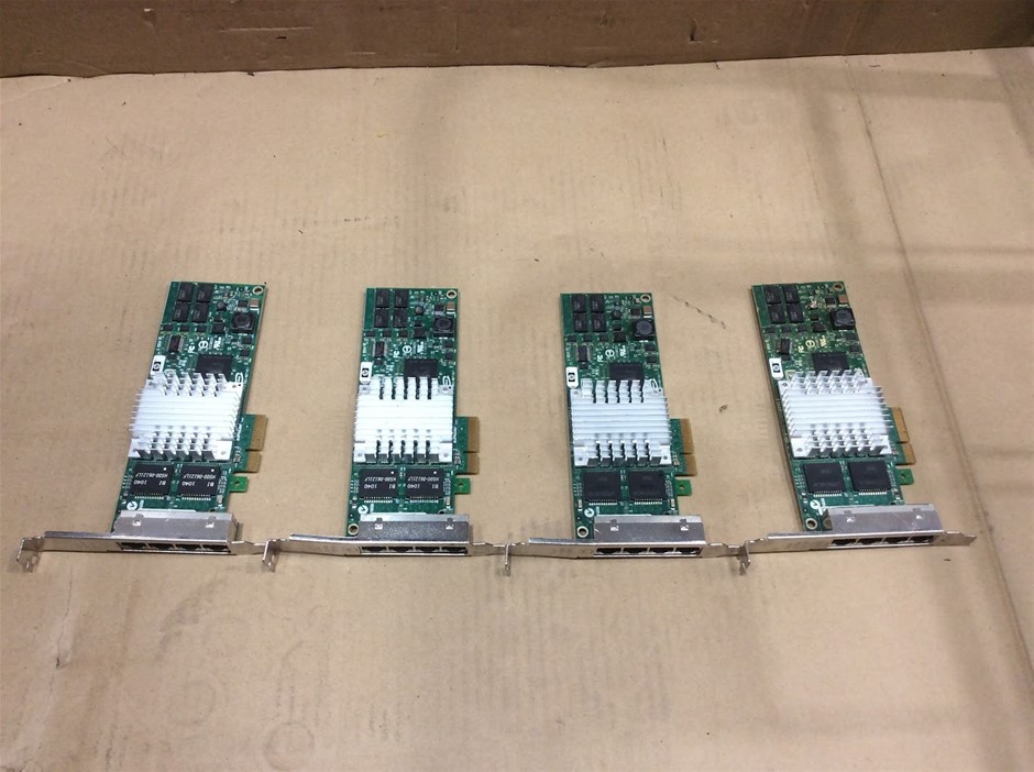HP NC522SFP Dual Port 10Gb SFP+ Network Adapter (Lot of 4)