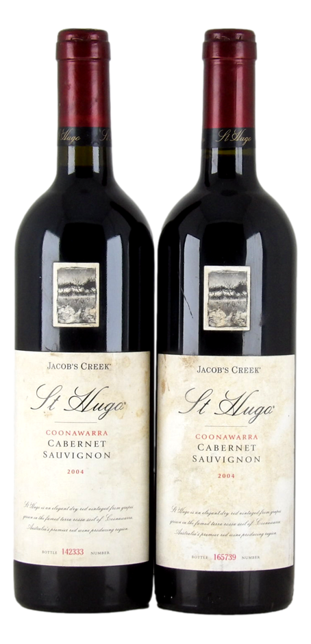 Jacob's Creek St Hugo Cabernet Sauvignon 2004 (2 x 750mL), SA.