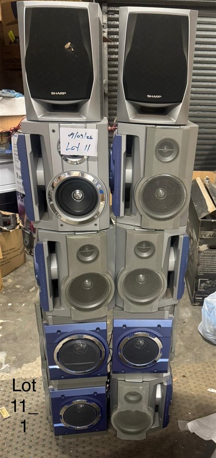 END OF LEASE SALE: 5 Pair of Speakers