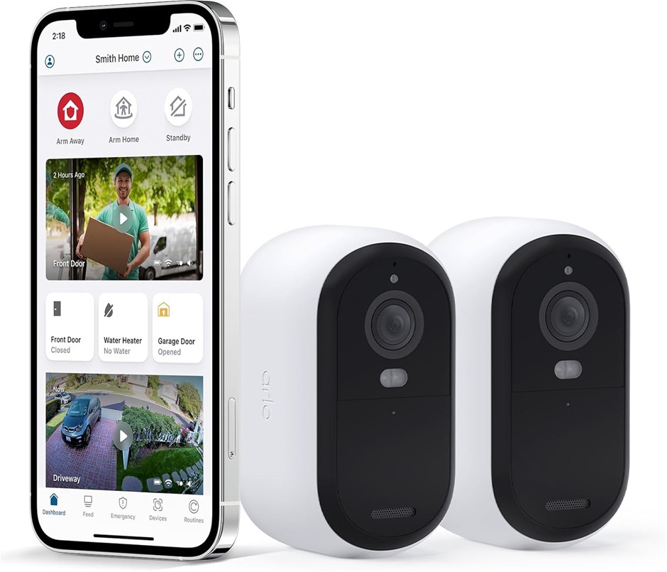 ARLO Essential 2K Outdoor Security Camera (2nd Generation) – 2 Pack – Outdo