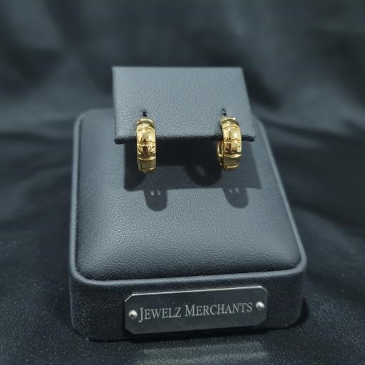 22K/Italy Gold Filled Earring -(stamped 22K/Italy)-Warranty Quality