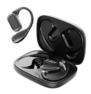 Open Ear Headphones with Earhooks Bluetooth 5.3 Wireless Earbuds with Digit