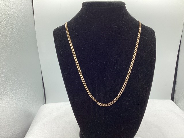 1 x Stamped 9ct Yellow Gold, Chain Necklet, No Clasp