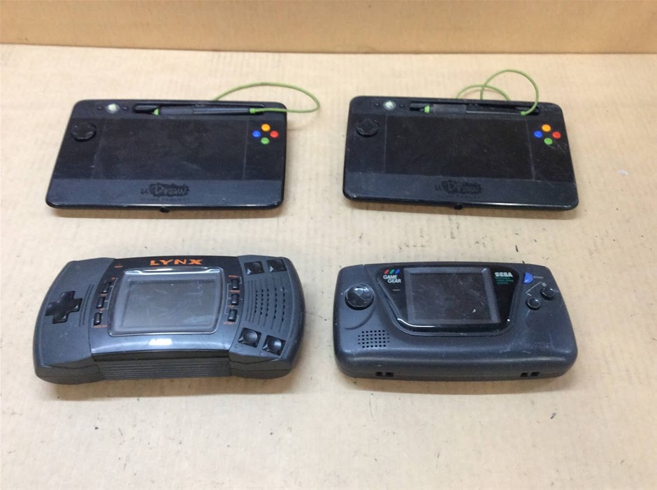 GameTablet Model  + Sega Game Gear + Handheld Game Consoles (Lot of 4)