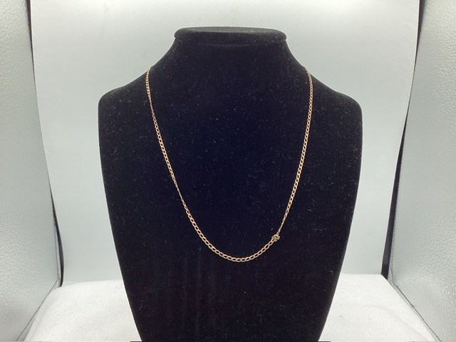 1 x Stamped 9ct Yellow Gold, Chain Necklet, No Clasp