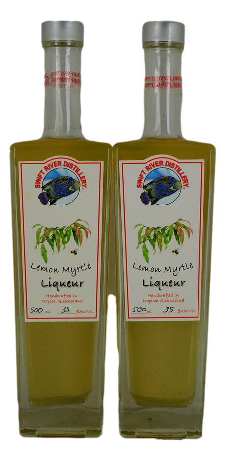 Swift River Distillery LM liqueur (2x 500mL), QLD.