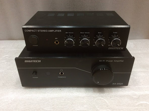 Digitech AA-0520 Hi-Fi Power Amplifier&Compact Stereo Amplifier (Lot of 2)