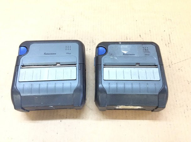 Intermec PB50 Mobile Thermal Barcode Printers (Lot of 2)