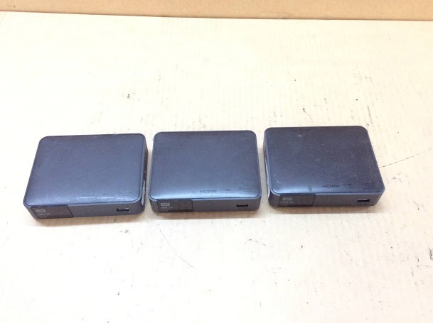 WD C3H TV Live Streaming Media Players (Lot of 3)