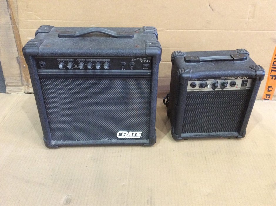 Monterey G-10 Guitar Amplifier + Crate GX-15 Guitar Amplifier (Lot of 2)