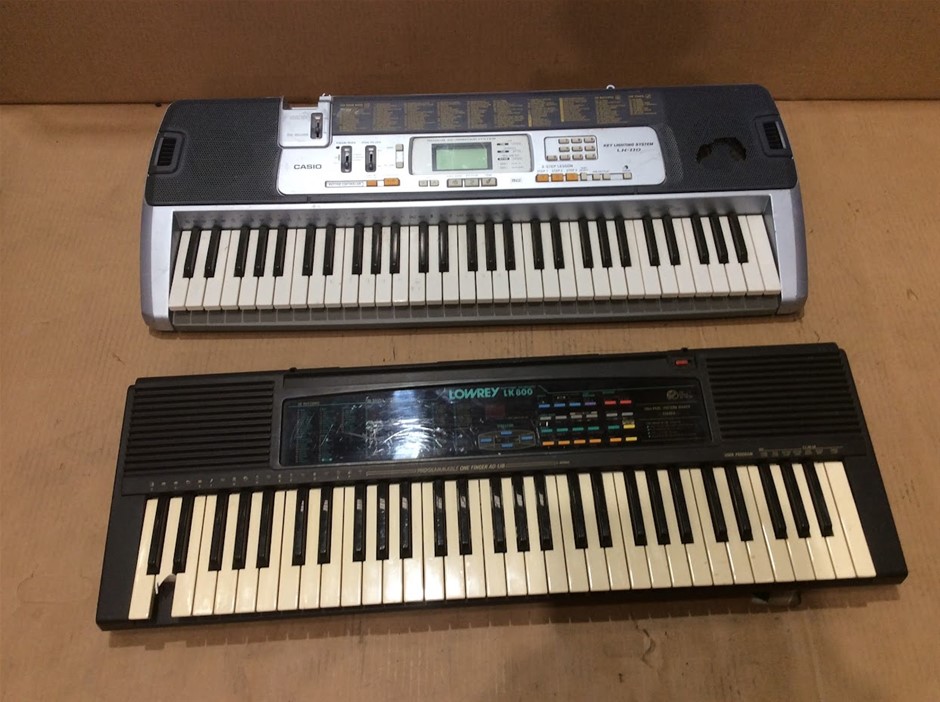 Casio LK-110 Electronic Keyboard + Lowrey LK800 Rhythmic Keyboard