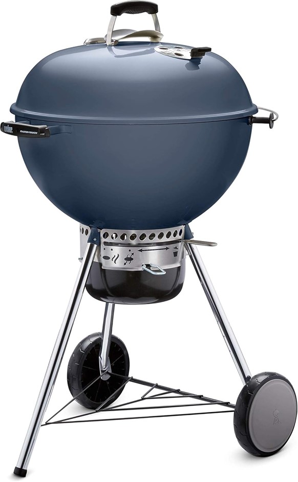WEBER Master-Touch 22" Charcoal Grill, Slate Blue