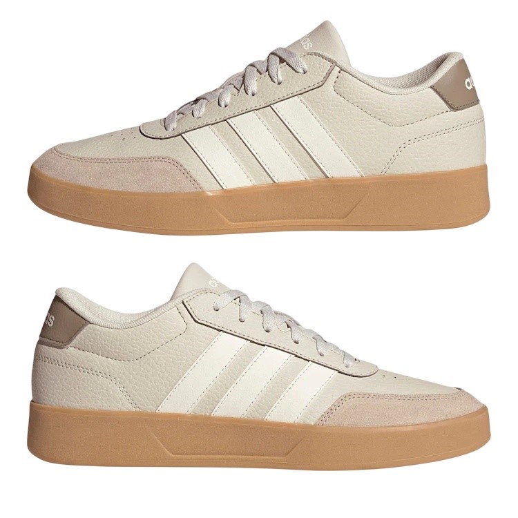 ADIDAS Men's Breaknet 3.0 Shoes, Size US8, Grey/Beige, JR3557. NB: no box.