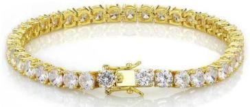 GRA Moissanite white Brilliant Cut stone Tennis Bracelet -S925-19cm