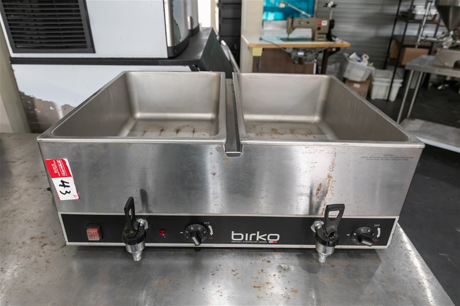 Birko Bench Dual Bay Bain Marie Food Warmer