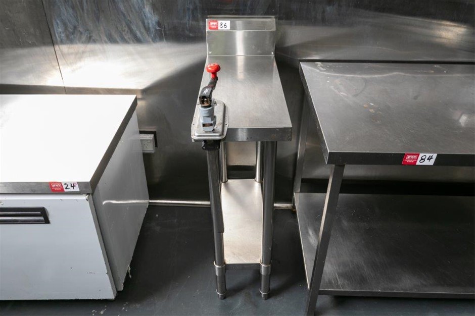 Stainless Steel Bench with Under Shelf