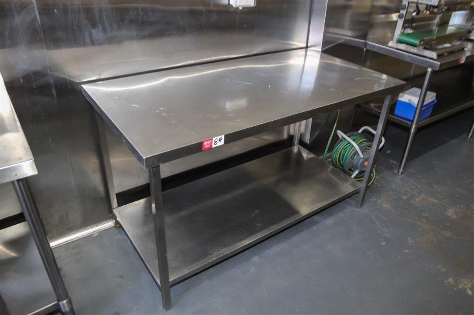 Stainless Steel Prep Bench with Under Shelf