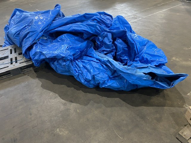 <p>Blue Inflatable Water Slide</p>