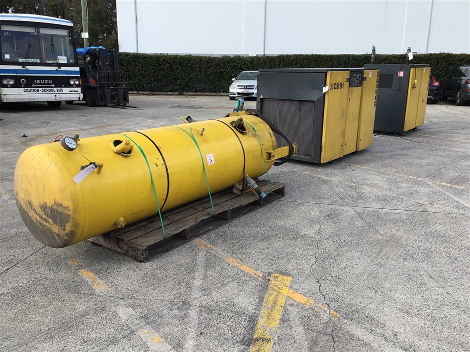 Kaeser TE91 Compressor, Tank & Dryer
