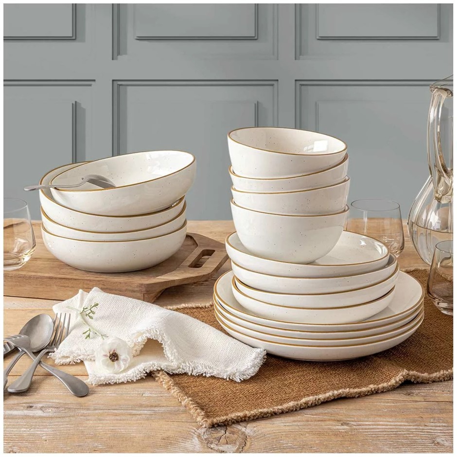 OVER&BACK Options Dinner Set 16pcs, White. NB: Not in original packaging, 1