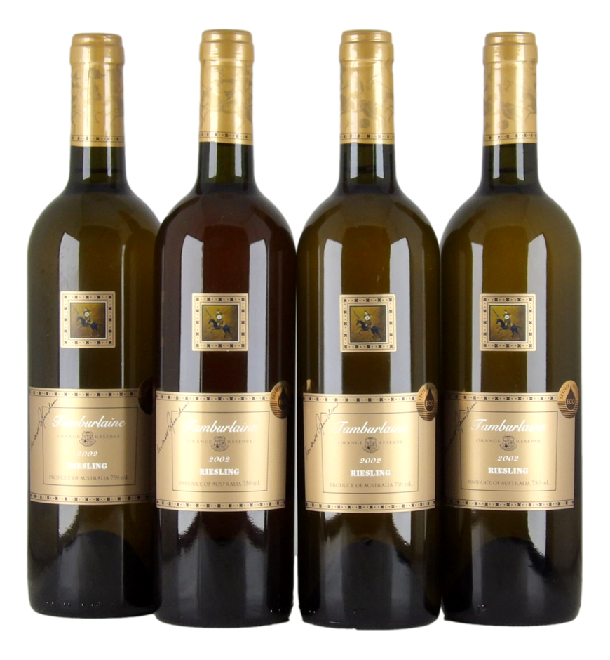 Tamburlaine Riesling Orange Reserve (Members) Orange 2002 (4x 750mL)