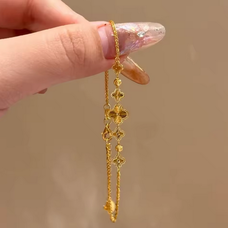 18k Yellow Gold Filled Bracelet- Warranty Quality-Bonus Gift
