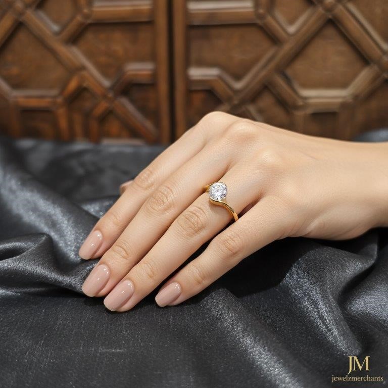 18K/ITALY Yellow Gold Filled Ring -Quality Guarantee-Bonus Gift