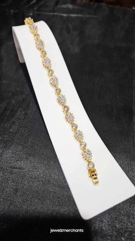 22K/ITALY Yellow Gold Filled Bracelet (stamped 22K/ITALY)