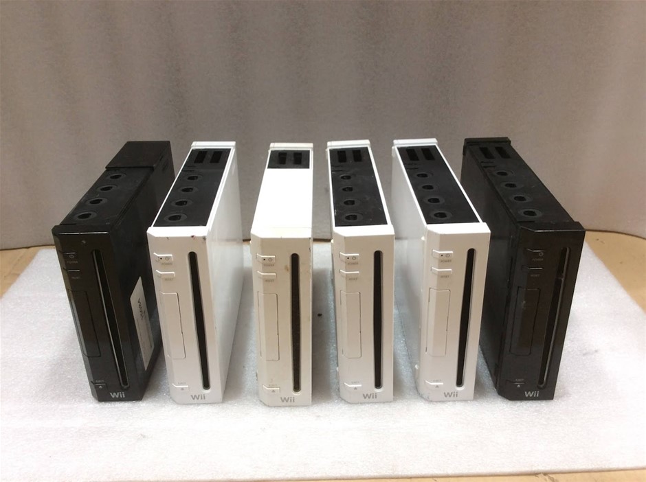 Nintendo Wii RVL-001 Game Console (Lot of 6)