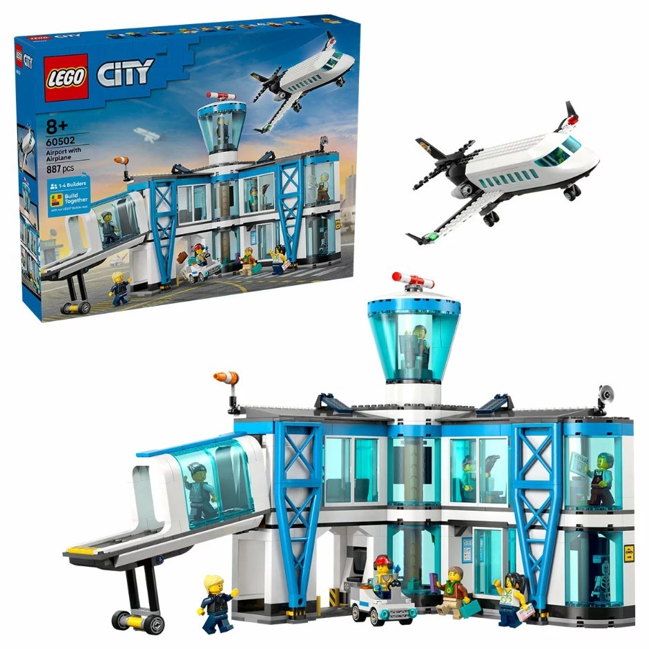 LEGO City Airport With Airplane, 60502. N.B: Damaged packaging.