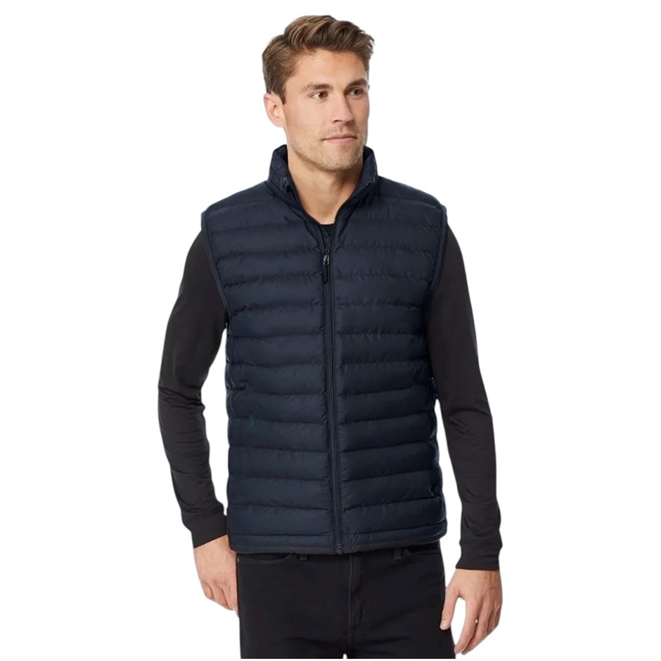 32DEGREES Men's Puffer Vest, Size L, Navy. NB: has been worn w/ faint minor