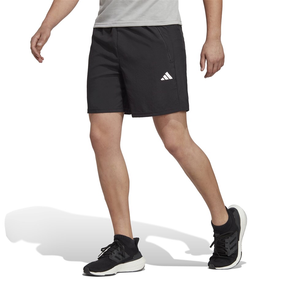 ADIDAS Men's TR-ES Woven Shorts, Size AU 2XL 7", Black/White, IC6976.