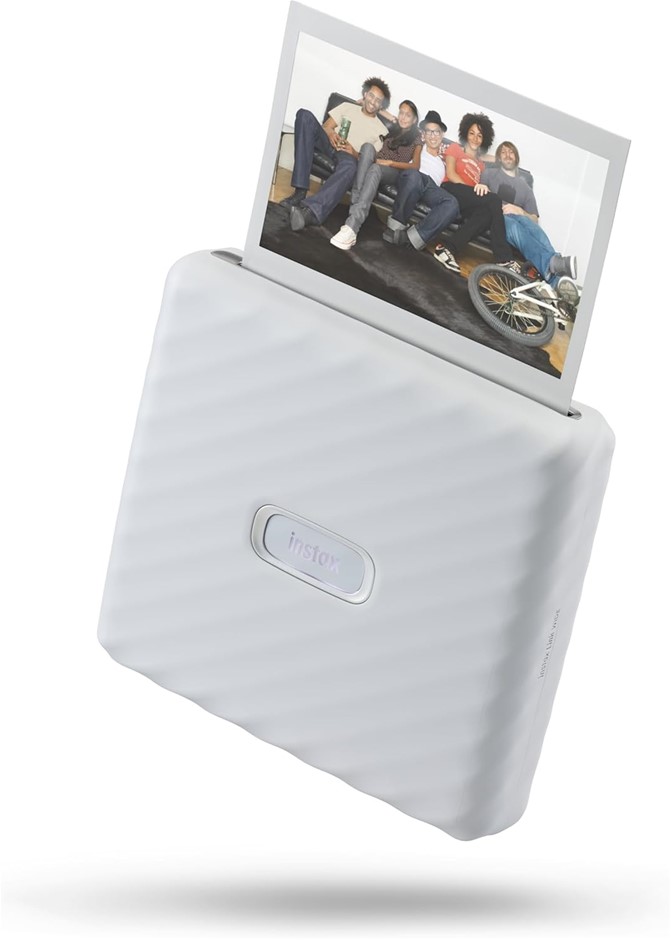 INSTAX FUJIFILM Wide Link Printer, Ash White. NB: Used.