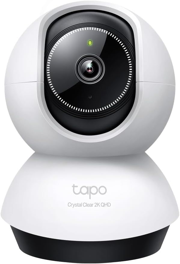 TP-LINK Tapo Pan/Tilt AI Smart Home Security Wi-Fi Camera, Baby Monitor, 2K