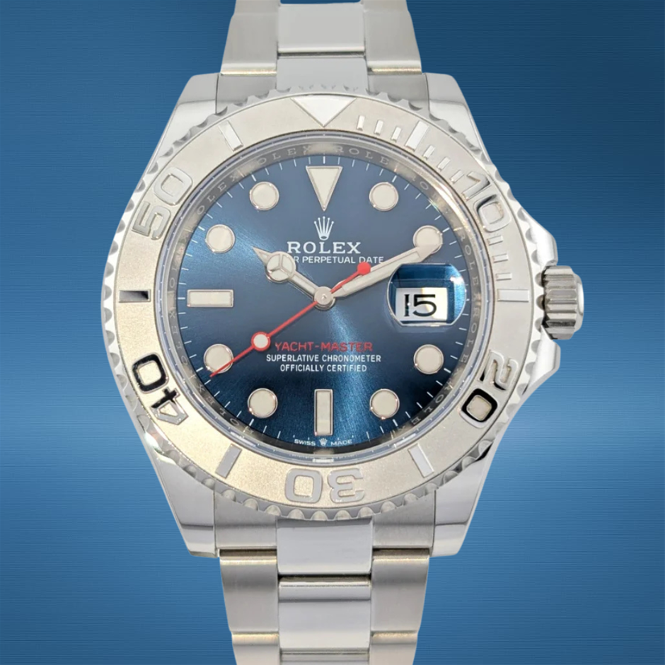 ROLEX YACHT-MASTER 40 40MM ROLESIUM 126622 AUTOMATIC BLUE DIAL BXP & COA
