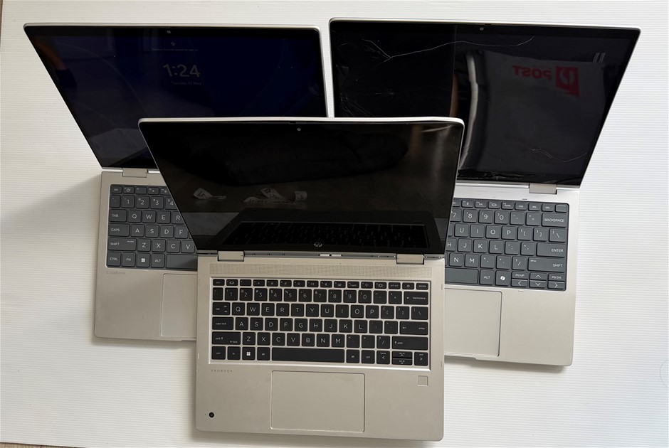 HP EliteBook 8 Flip G1i 13 / Pro x360 435 G10 Laptops -Parts (Lot of 3)