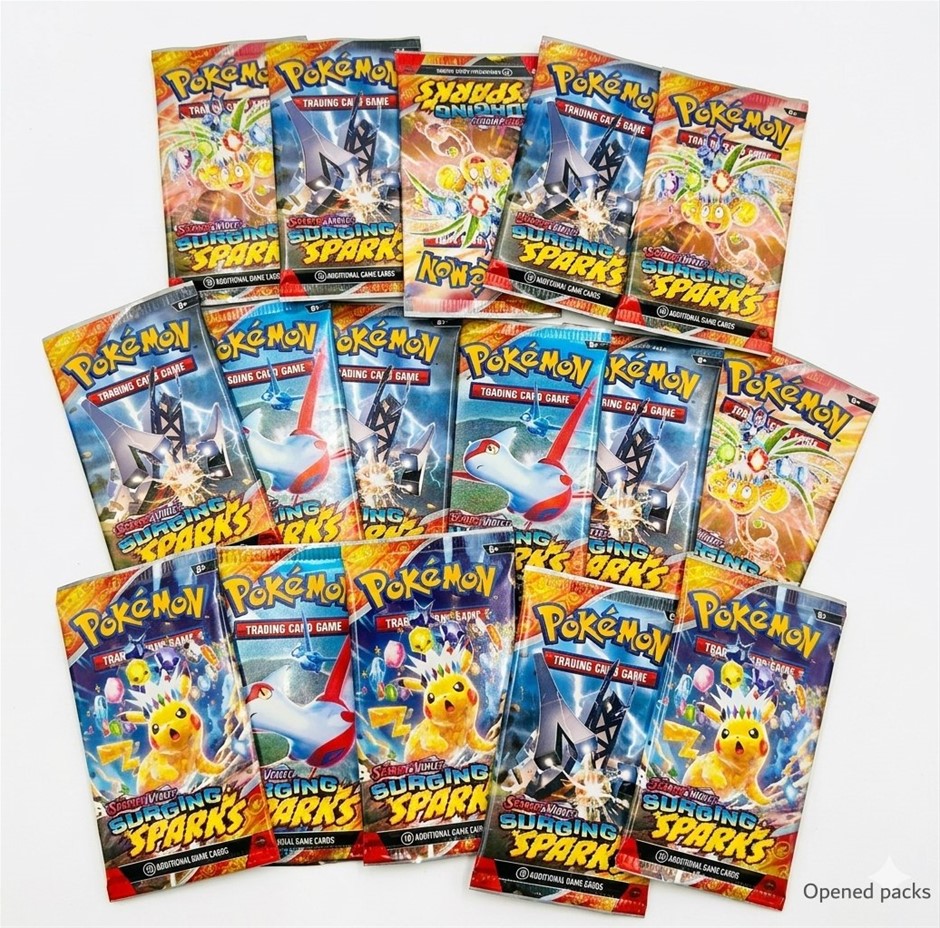 POKEMON TCG: Scarlet and Violet - Surging Sparks Booster Cards NB: 17 Opene