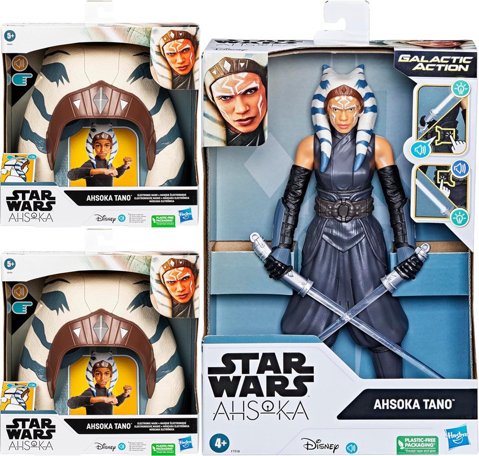 STAR WARS: Galactic Action Ahsoka Tano 30 cm Figure, 2 x Ahsoka Tano Electr