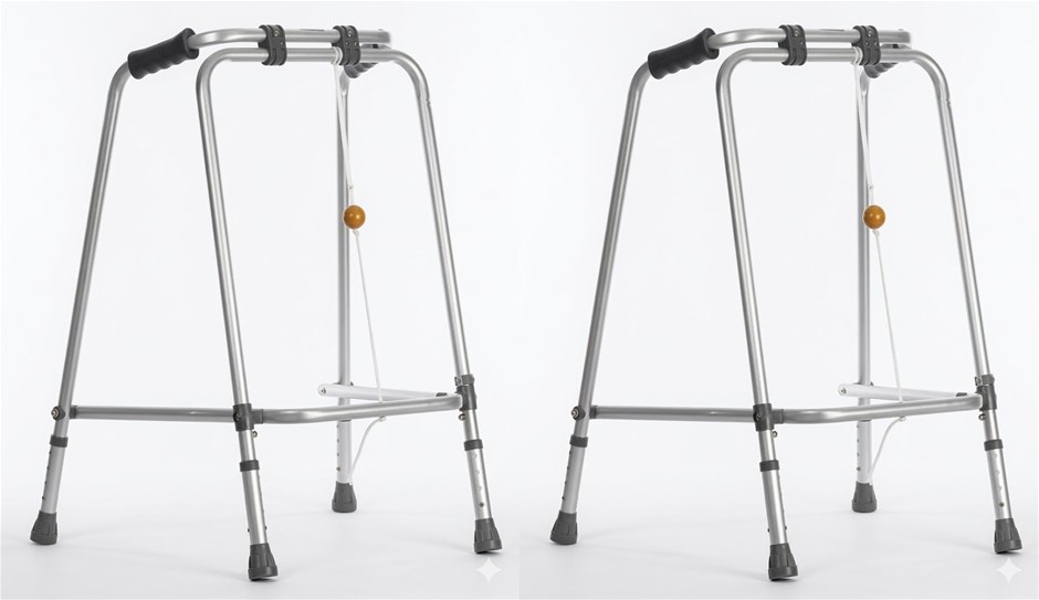 2 x British Ball Folding Walker Frame. NB: no box.