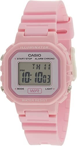 CASIO Women's 34mm Digital Watch, Pink Resin Band, LA20WH-4A1. Buyers Note