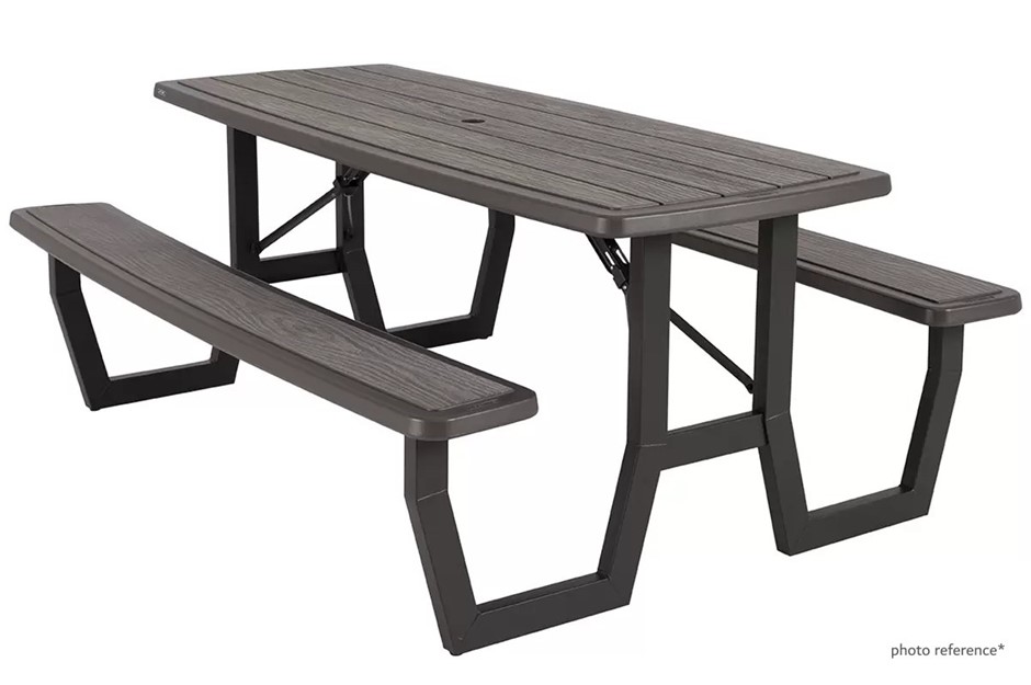 Lifetime Folding Picnic Table, Made of High Density Polyethylene (L 182.7cm