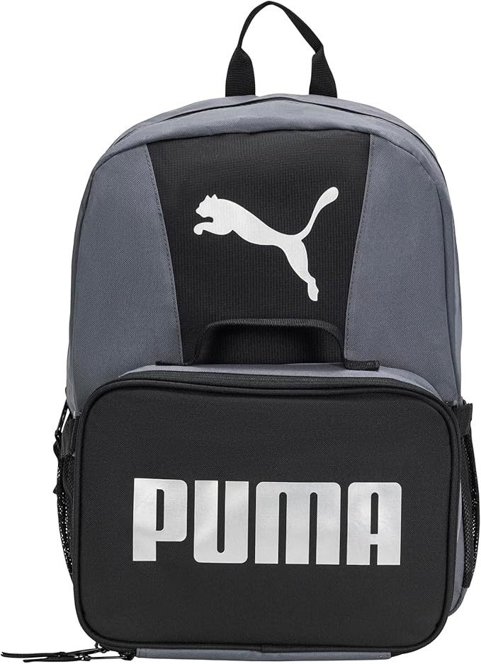 PUMA Kids' Backpack & Lunch Kit Combo, Castlerock Buyers Note - Discount F