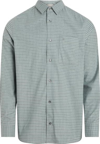 CALVIN KLEIN Men's Soft Twill Mini Check Shirt, Size M, Abyss, K10K113620.