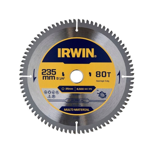 IRWIN 235mm 80T Marathon Pro Multi Material Circular Saw Blade. NB: Minor u
