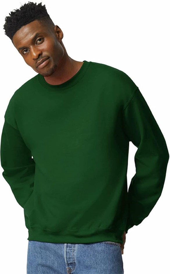 GILDAN Men's Sweatshirt, Size M, Forest Green. Buyers Note - Discount Frei