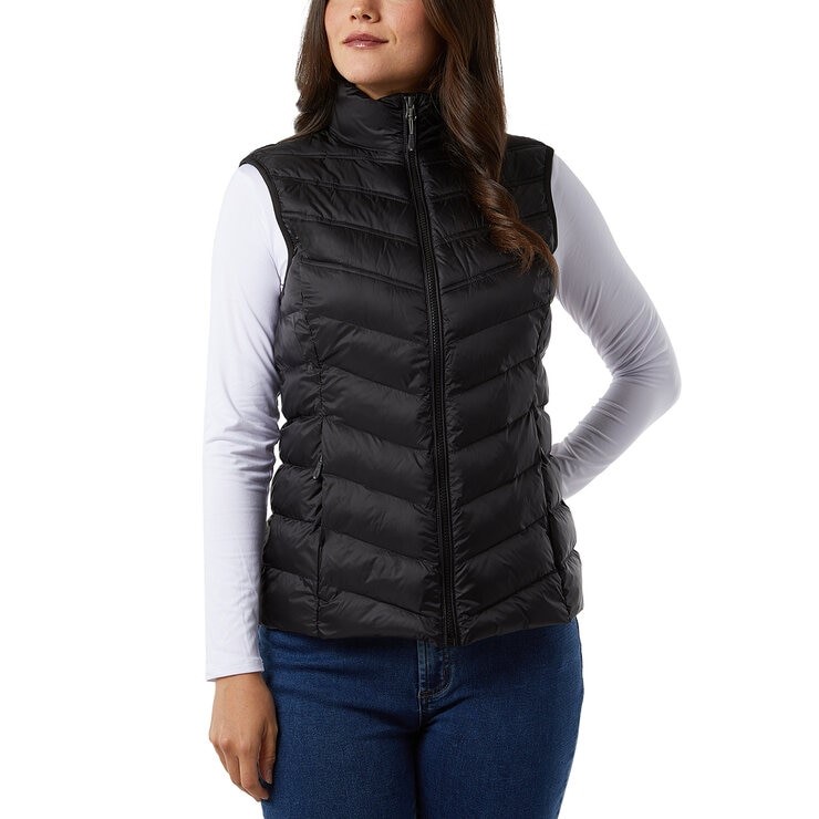 32DEGREES Women's Vest, Size S, Black. Buyers Note - Discount Freight Rate